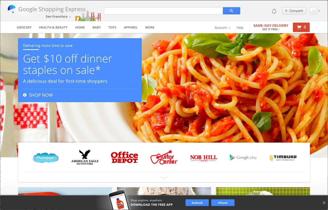 Google entra en el mercado del supermercado ‘on-line’ google.shopping.express