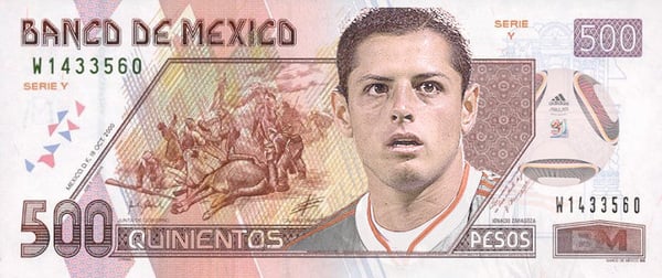 México emitirá un billete con la foto de un futbolista 9