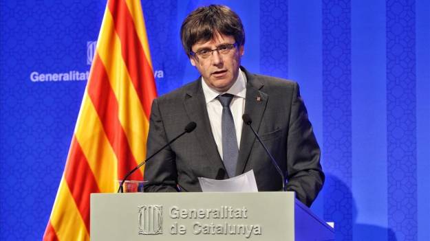 Carles Puigdemont, le dice a la BBC que declararán la independencia de España "en cuestión de días" 4