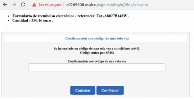Alertan de una web falsa de Hacienda que podría robarte el dinero 2