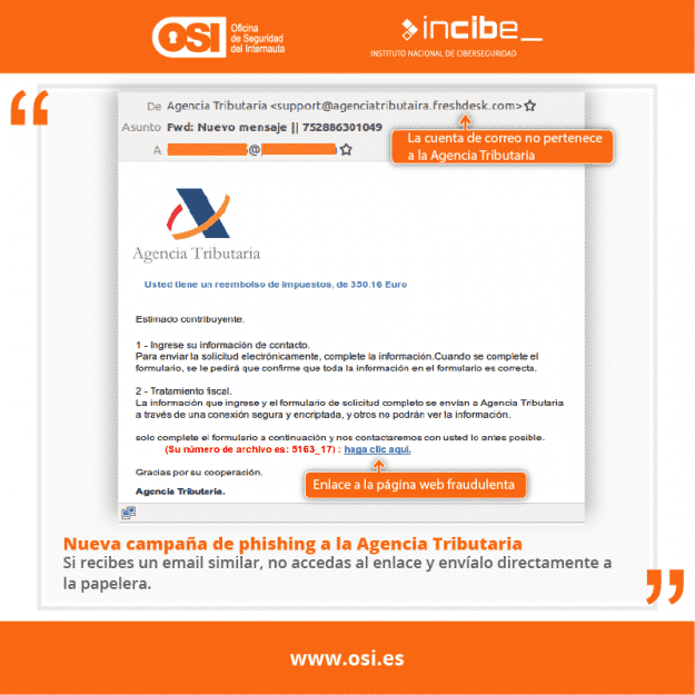 Alertan de una web falsa de Hacienda que podría robarte el dinero 1