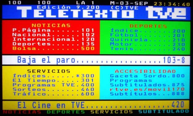 Hoy el Teletexto cumple 31 años y sigue funcionando 1