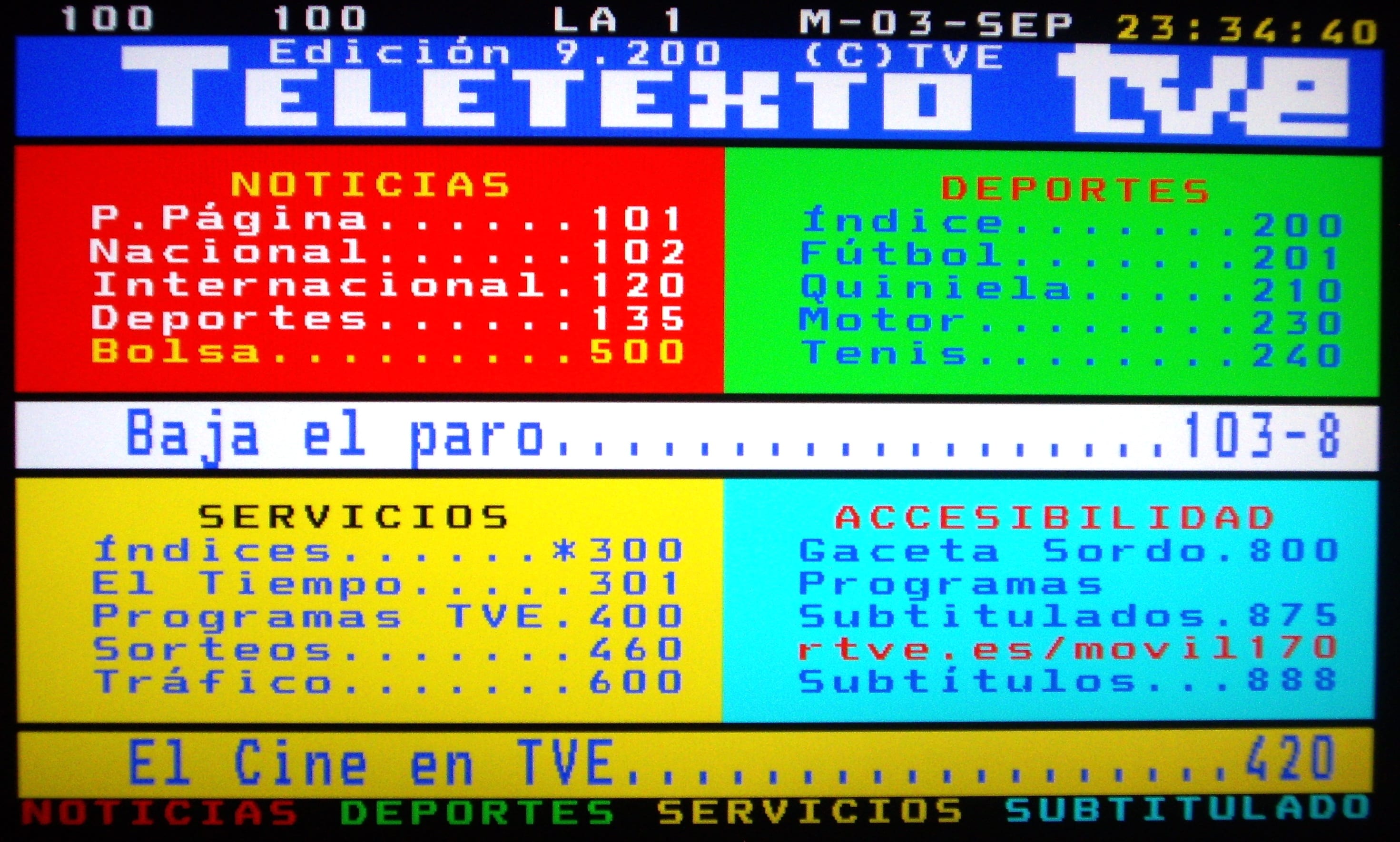 Hoy el Teletexto cumple 31 años y sigue funcionando 13