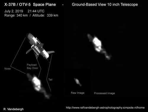 "Cazan" con un telescopio al avión espacial secreto de los EEUU 4