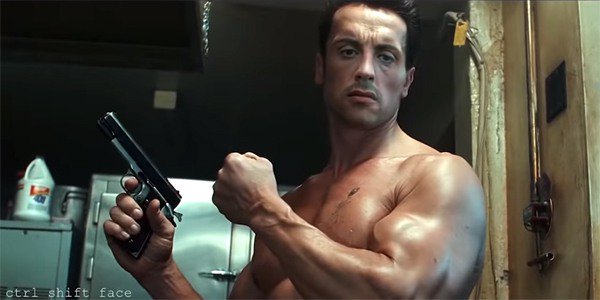 Espectacular. Así habría sido Terminator 2 con Sylvester Stallone 1