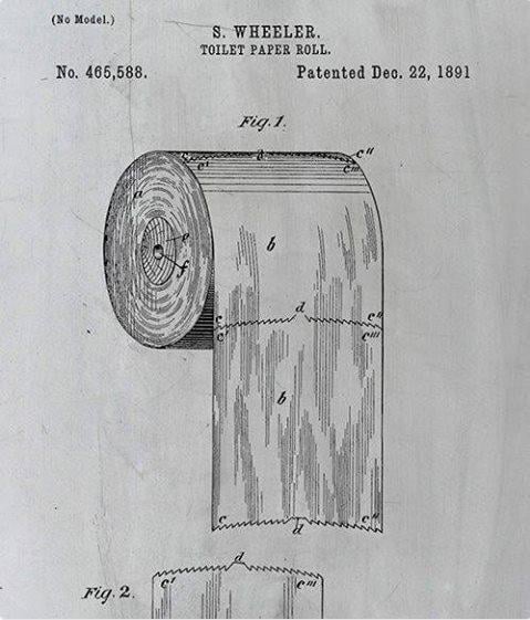 Se acabó del debate: Una patente de 1891 dice cómo debe ponerse el papel higiénico 2