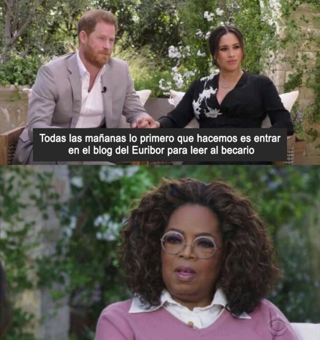 El Euribor termina la semana subiendo y Megan y Harry 1