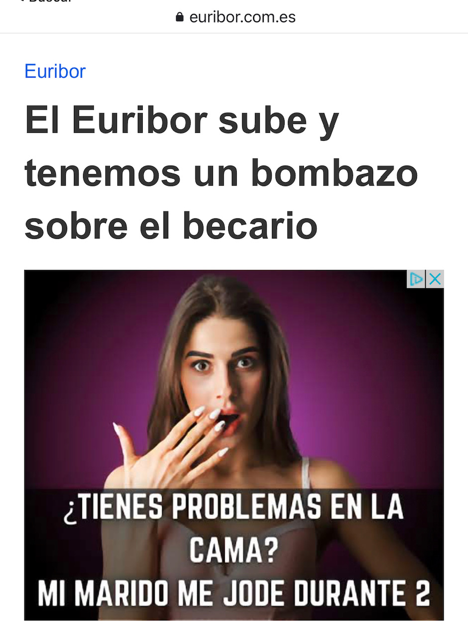 Ojo. El Euribor se dispara y Google tenemos que hablar 1