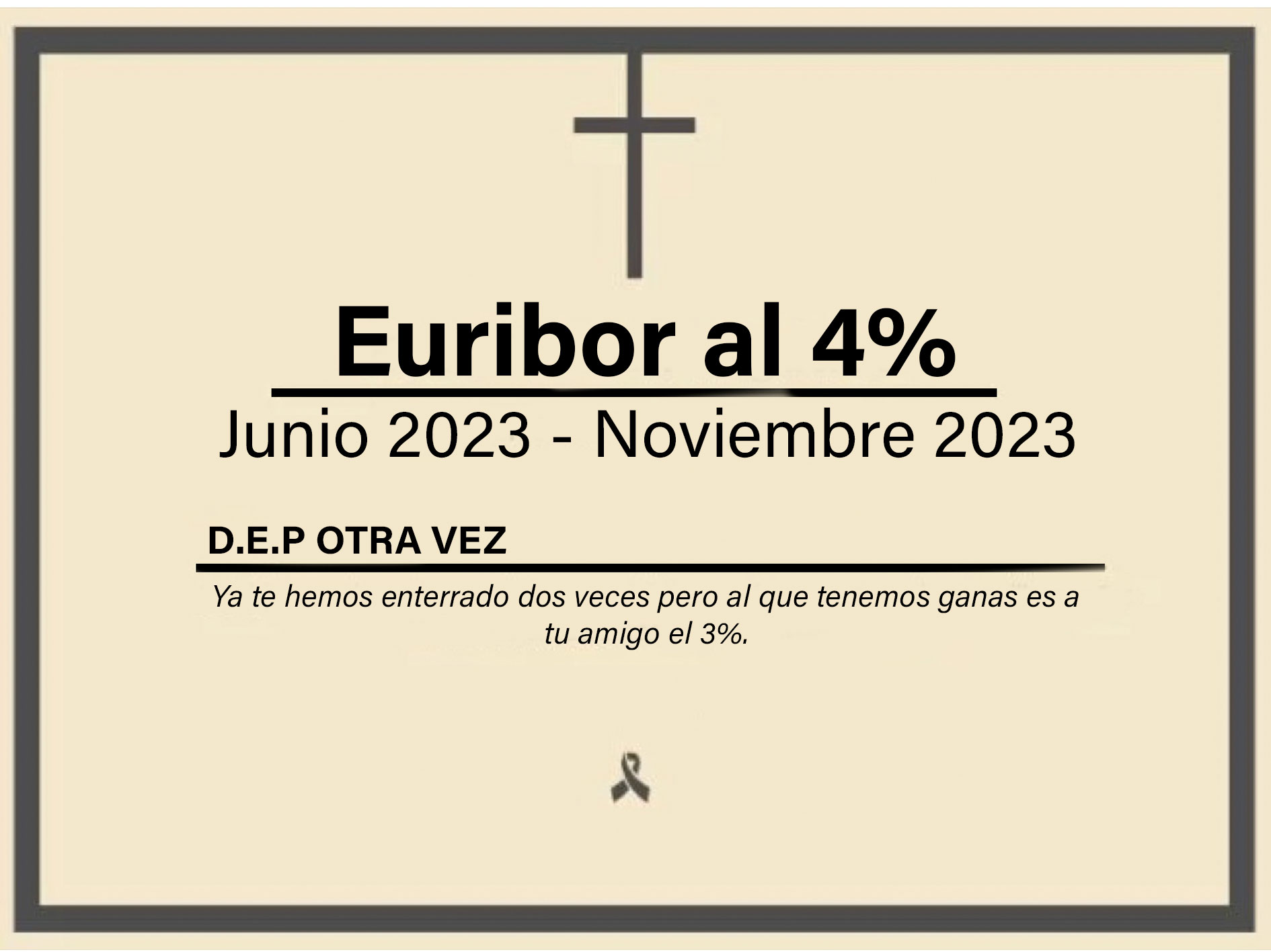 El Euribor se hunde por debajo del 4% y cae a valores de antes del verano 1