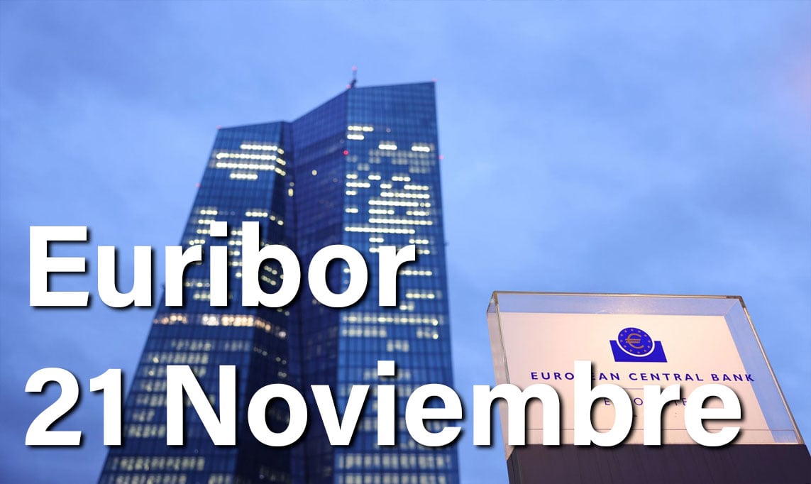 Euribor 21 de Noviembre: Malas noticias para los hipotecados Europeos 1