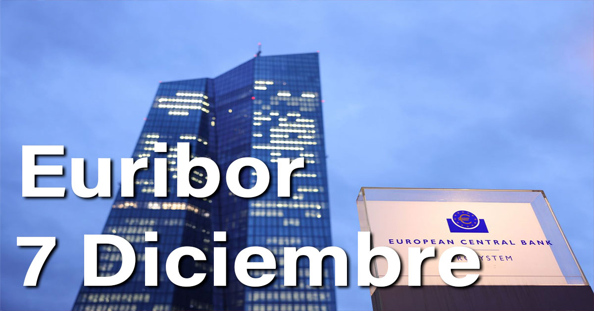 Euribor hoy 7 de Diciembre: No encuentra suelo y siguen las caídas. 1