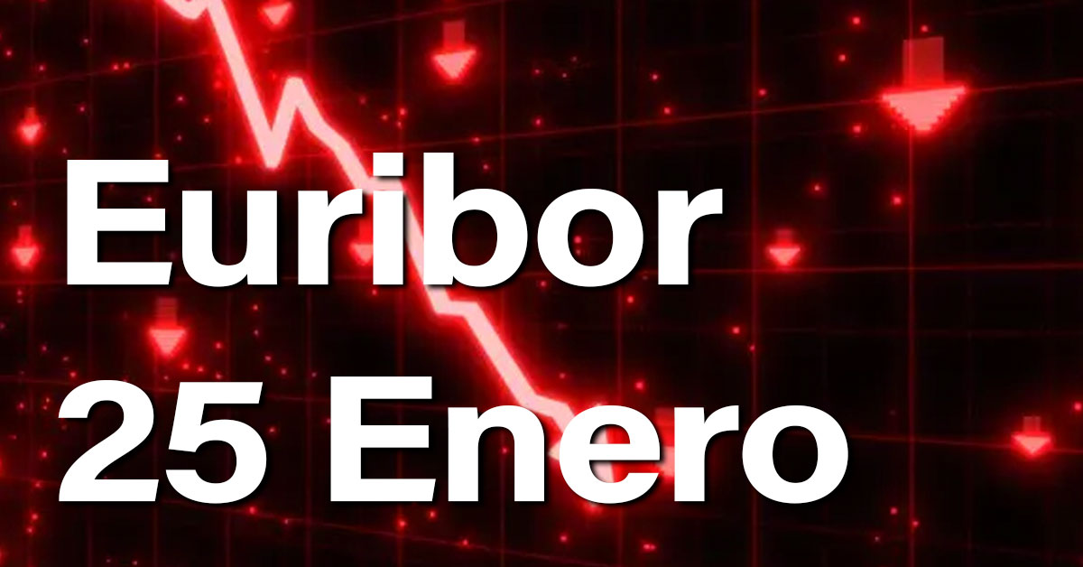 Euribor hoy 25 de enero
