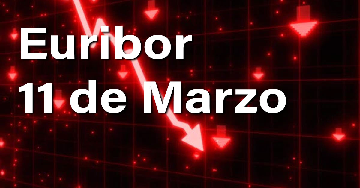 El Euríbor baja con fuerza y nos llena de ilusión y esperanza 1