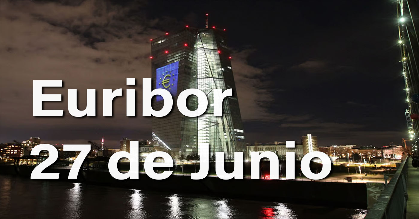 El Euríbor sigue con gustoso goteo a la baja que nos lleva cerca de mínimos anuales 1