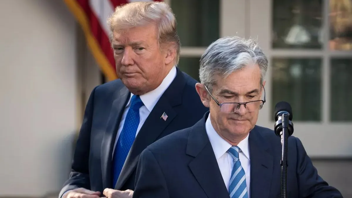 A Trump no le ha gustado nada la bajada de tipos de la Fed 1