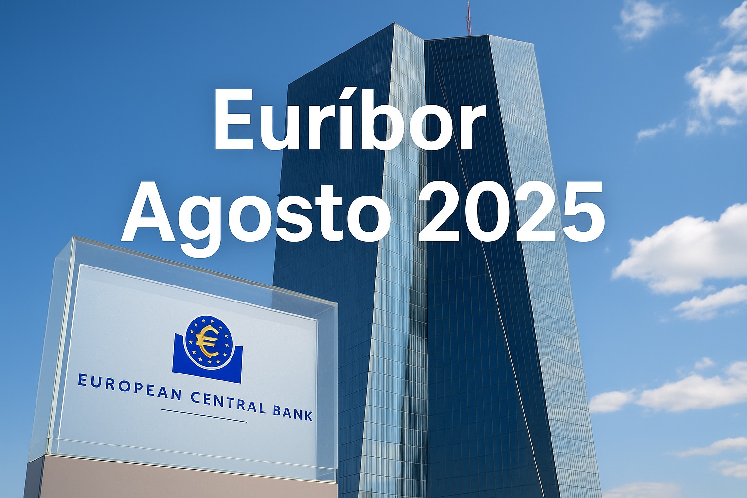 El Euríbor baja con alegría a mínimos de Agosto 1
