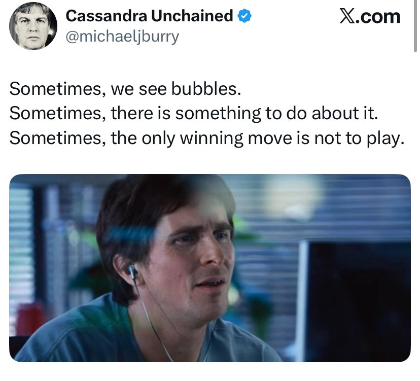 Michael Burry reaparece tras 2 años y lanza una inquietante advertencia sobre otra burbuja 1