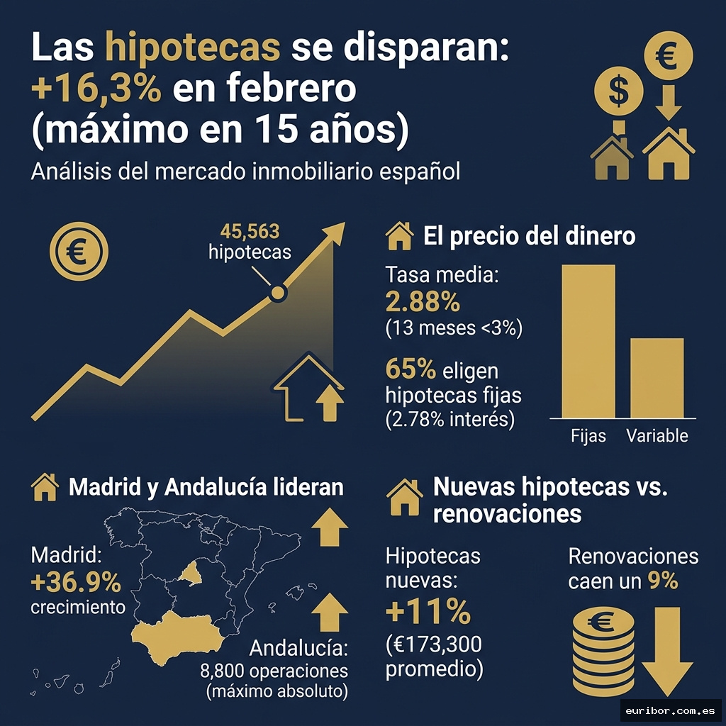 Las hipotecas se disparan y los intereses suben 1