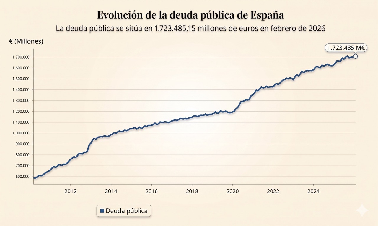 La deuda pública alcanza el récord con 1.7 billones de euros 1