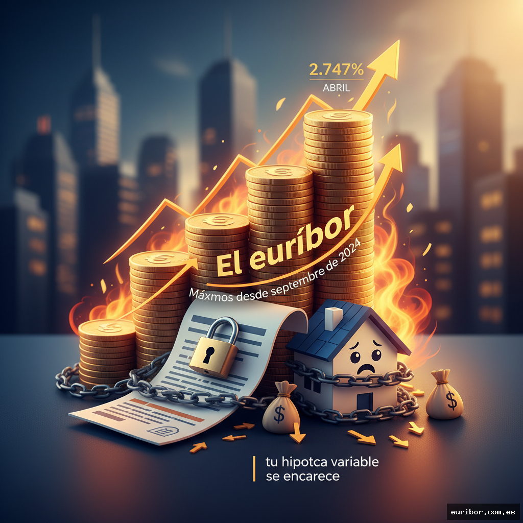 El euríbor cierra abril en 2,747%: Máximos desde septiembre de 2024 y tu hipoteca variable se encarece 1