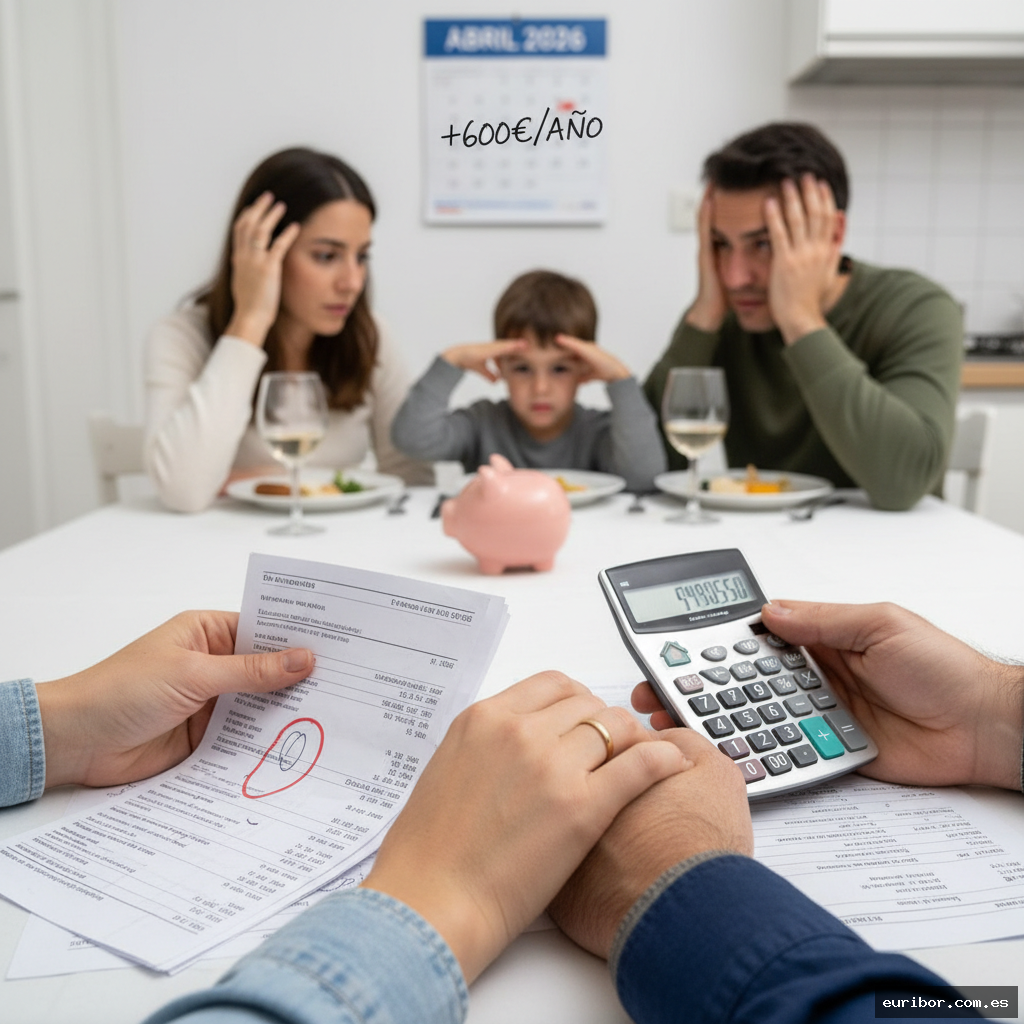 El euríbor dispara las hipotecas: Más de 600 euros extras al año para familias españolas 1