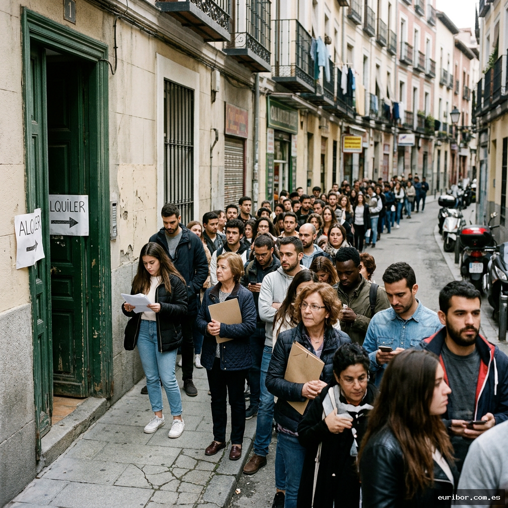 El mercado del alquiler en españa al límite: Más de 50 candidatos por vivienda y contratos en vilo 1