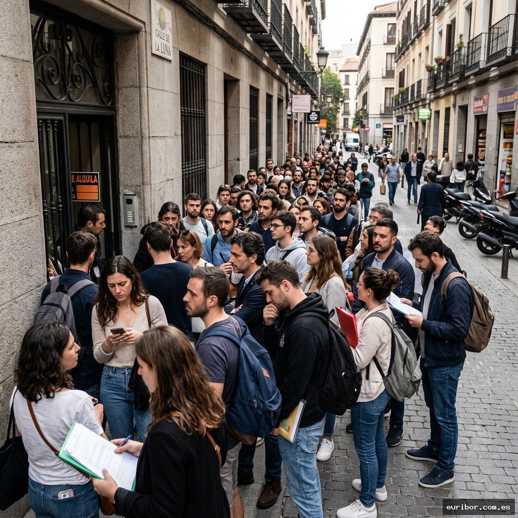 El mercado de alquiler en españa se desploma: 86.400 viviendas menos y más de 50 candidatos por piso 1