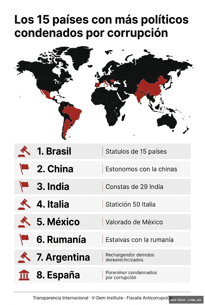 Los 15 países con más políticos condenados por corrupción en el mundo 1
