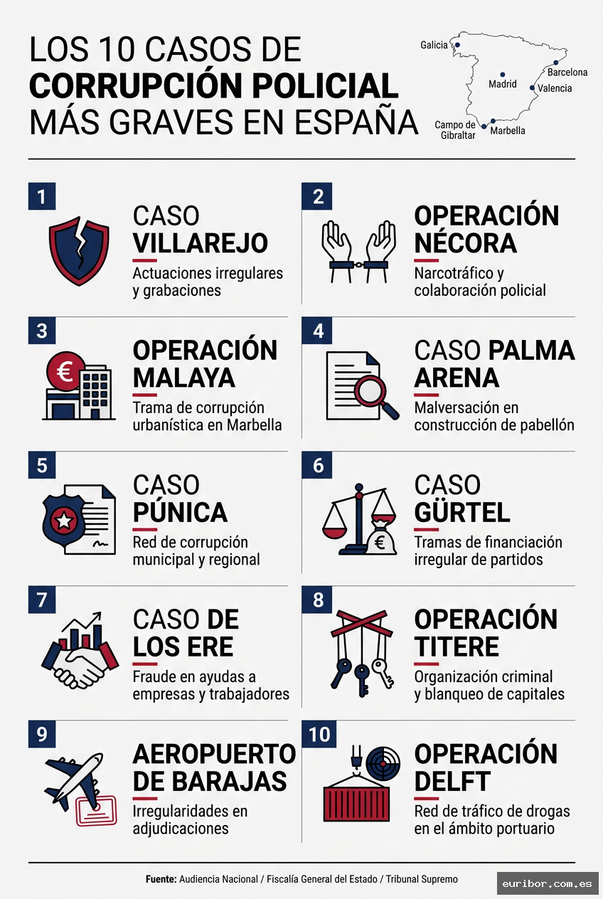 Los 10 casos de corrupción policial más graves en españa 1
