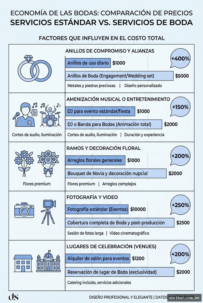La economía de las bodas: Por qué todo se duplica de precio al decir "nupcial" 1