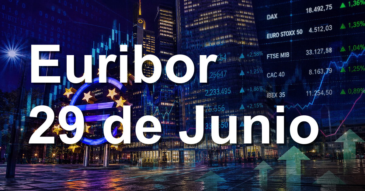 El Euribor baja y podría terminar Junio en mínimos del mes 1