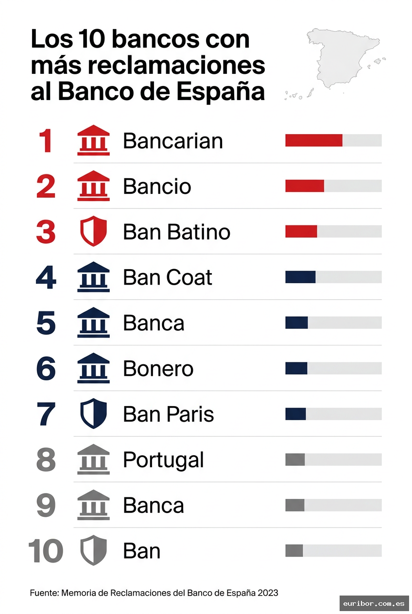 Los 10 bancos con peor atención al cliente según reclamaciones al banco de españa en 2025 1