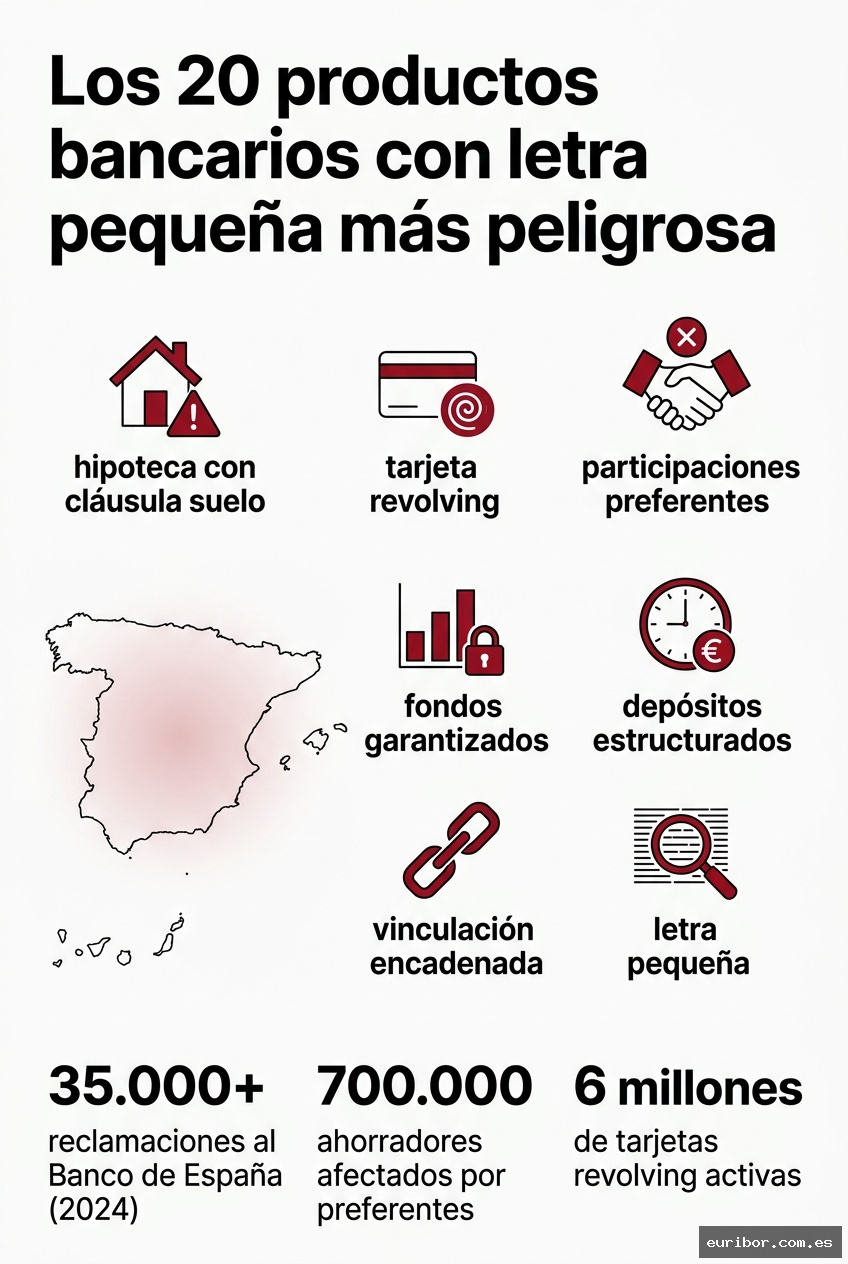 Los 20 productos bancarios con letra pequeña más peligrosa en españa 1
