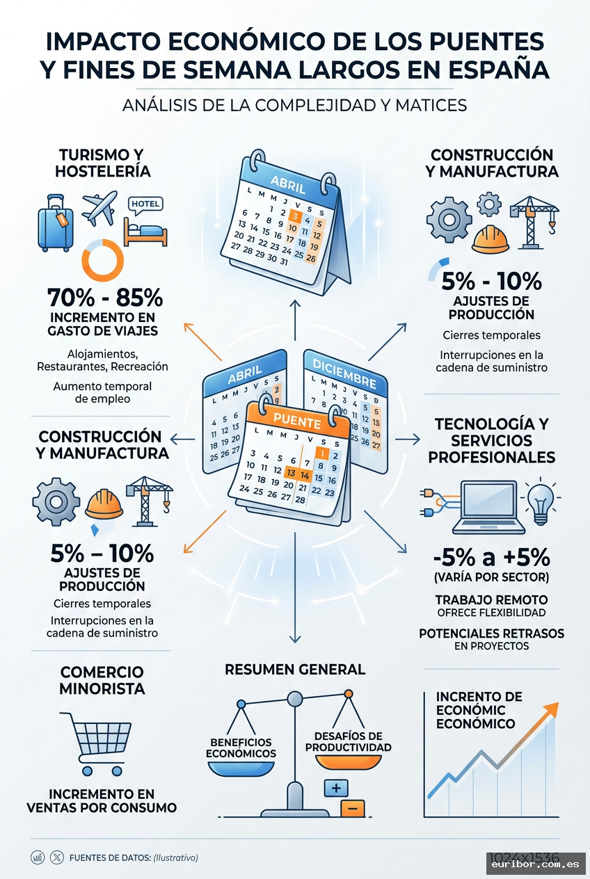 Puentes y festivos: Cómo los días libres impactan la productividad económica de españa 1
