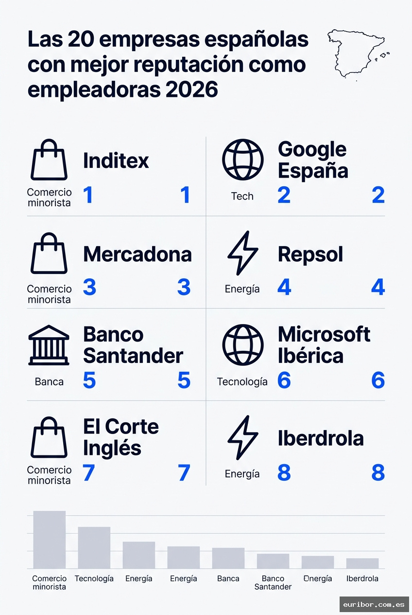 Las 20 empresas españolas con mejor reputación como empleadoras en 2026 1