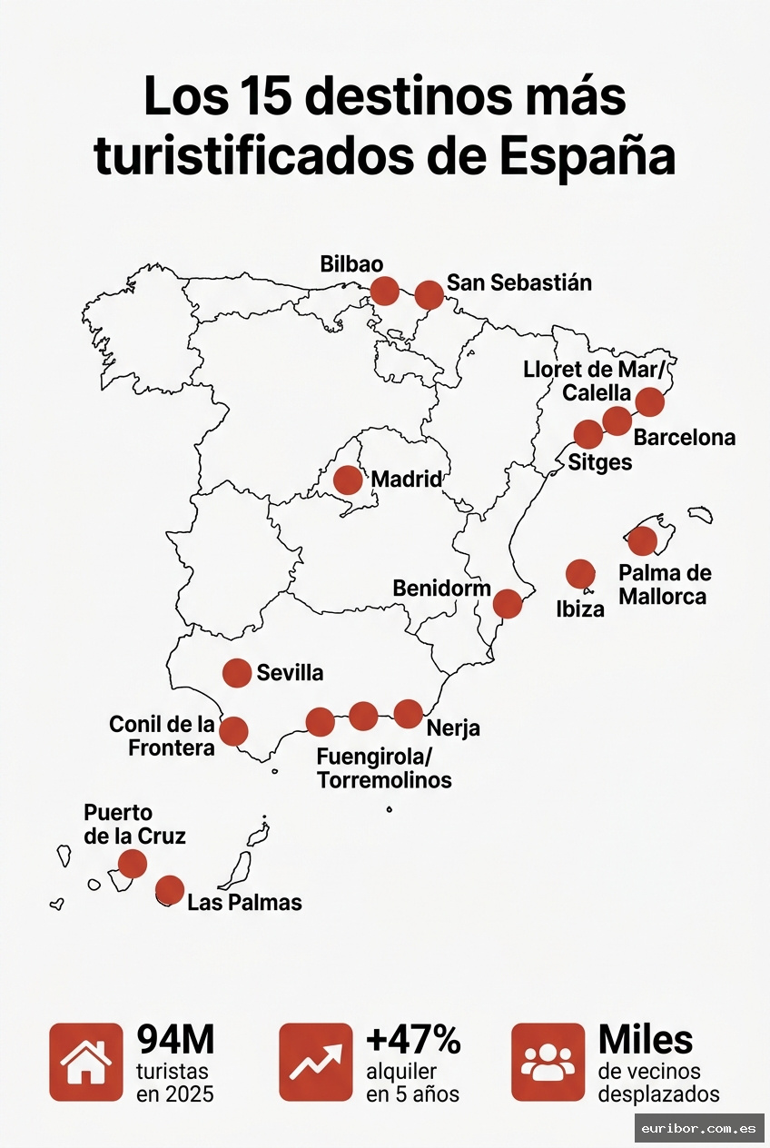 Los 15 destinos donde el turismo ha destruido más tejido residencial en españa 1