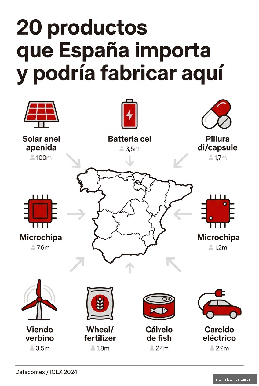 Los 20 productos que españa importa y podría fabricar aquí: Dependencia exterior y oportunidades perdidas 1