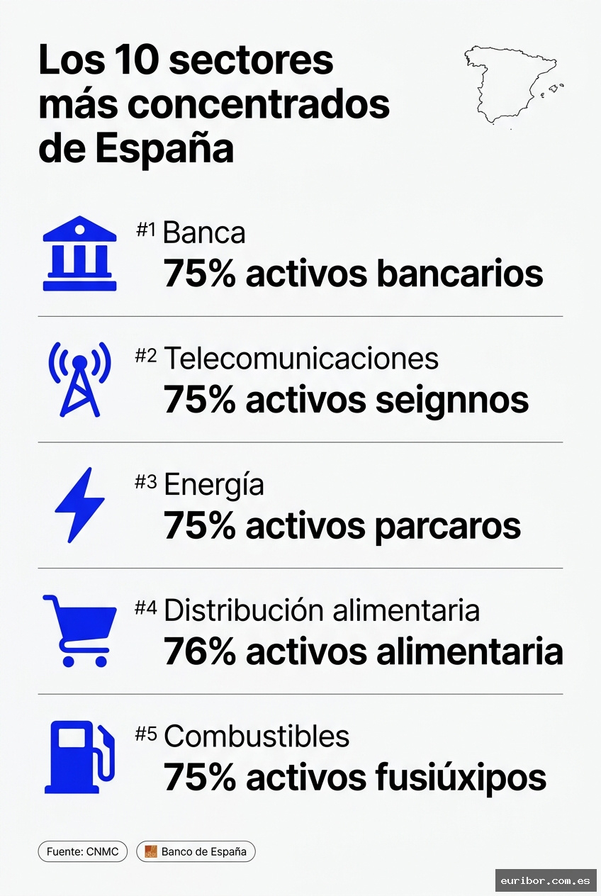Los 10 sectores con mayor concentración empresarial en españa 1