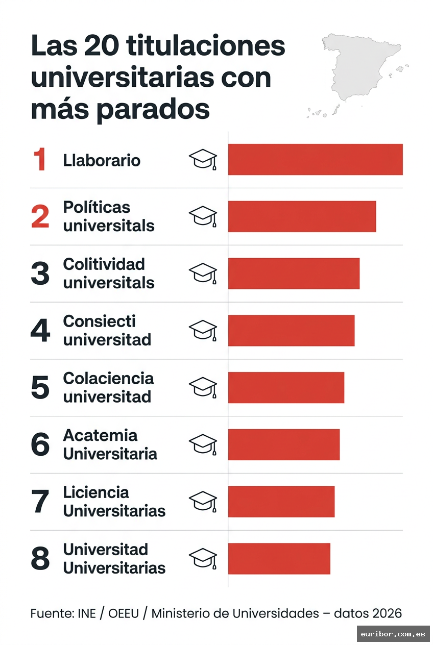 Las 20 titulaciones universitarias con más parados entre sus egresados en españa (2026) 1