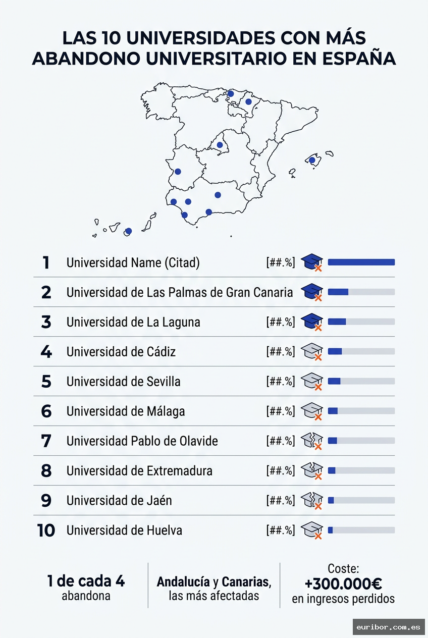 Las 10 universidades españolas con más alumnos que nunca terminan la carrera 1
