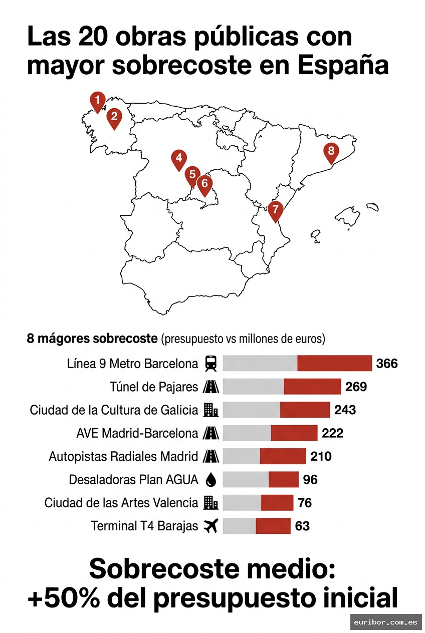 Las 20 obras públicas con mayor sobrecoste en españa: El dinero que nunca debería haberse gastado 1