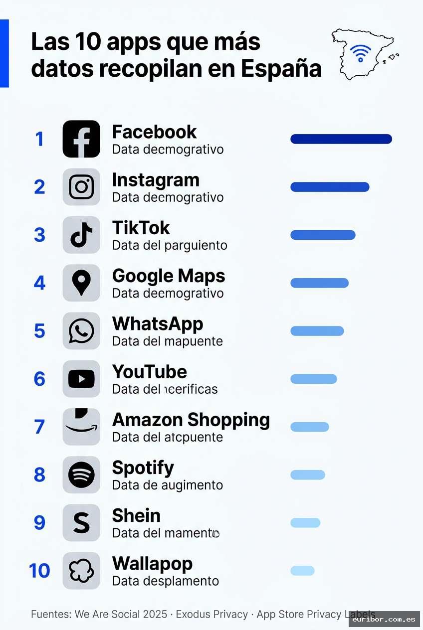 Las 10 apps más utilizadas en españa que más datos personales recopilan 1